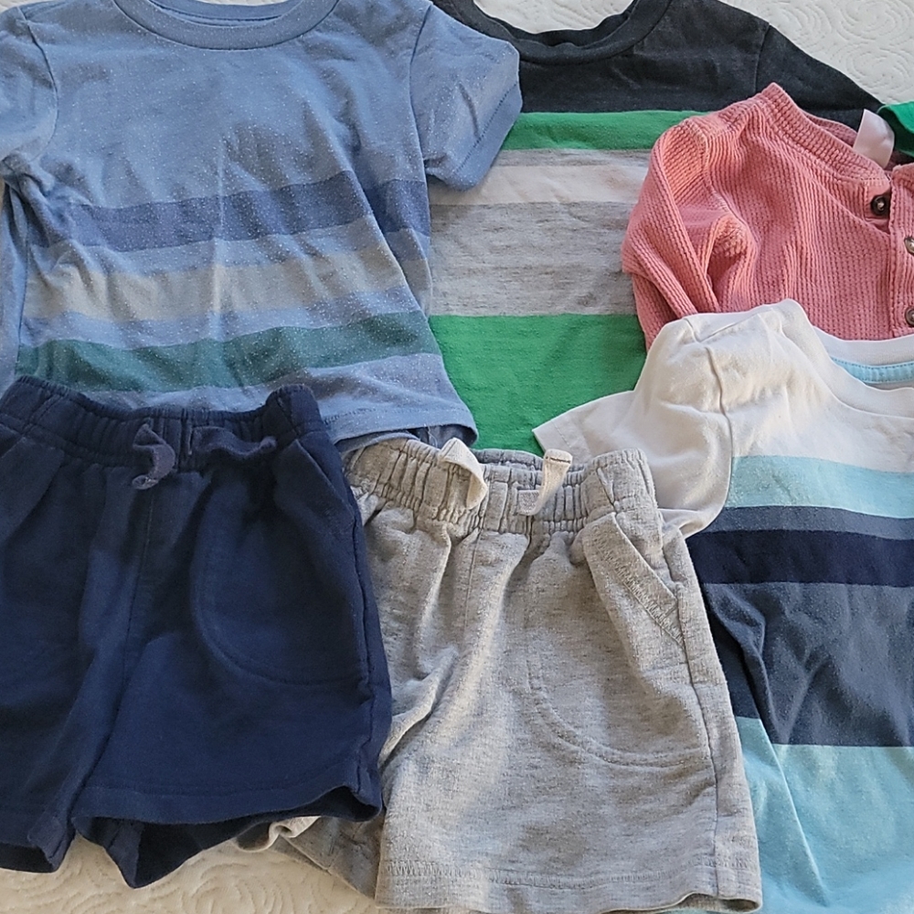 Baby Boys Bundle Lot 18 months 18M Tops Shorts - Picture 2 of 12